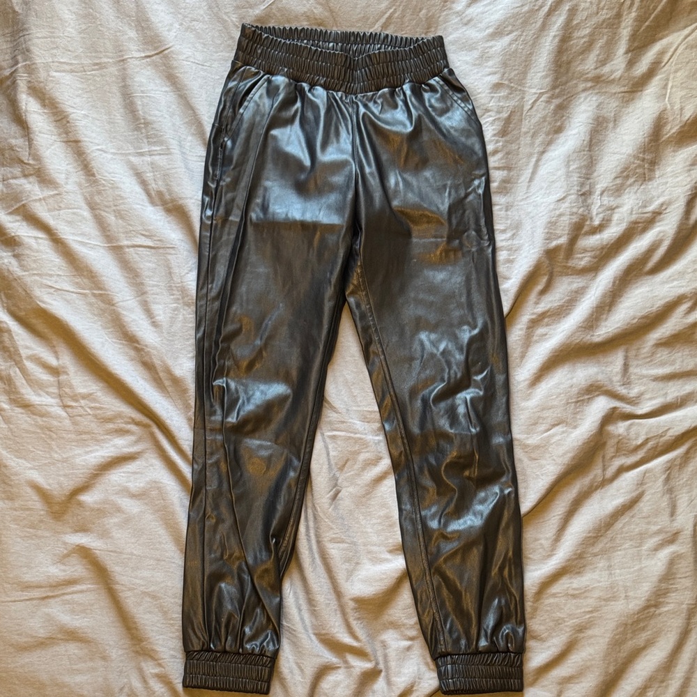 Buffalo David Bitton Black Faux Leather Pants